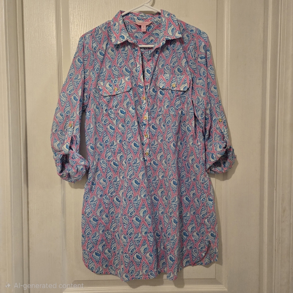 Lilly Pulitzer Captiva Tunic - A Little Bit Tipsy - Medium